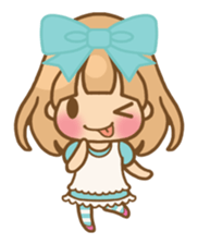 The girl who loves powderblue sticker #5678519