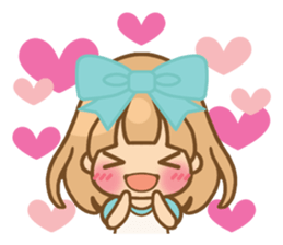 The girl who loves powderblue sticker #5678521