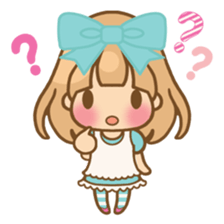 The girl who loves powderblue sticker #5678525