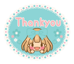 The girl who loves powderblue sticker #5678526