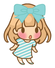 The girl who loves powderblue sticker #5678528