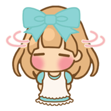 The girl who loves powderblue sticker #5678530