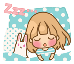 The girl who loves powderblue sticker #5678533