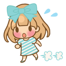 The girl who loves powderblue sticker #5678536