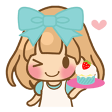 The girl who loves powderblue sticker #5678537