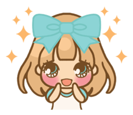 The girl who loves powderblue sticker #5678538