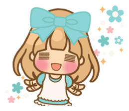 The girl who loves powderblue sticker #5678539