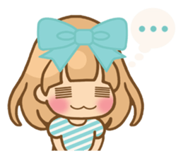 The girl who loves powderblue sticker #5678540