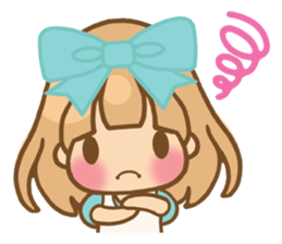 The girl who loves powderblue sticker #5678541