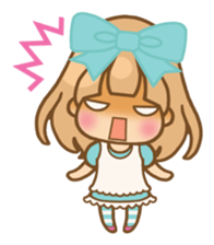 The girl who loves powderblue sticker #5678542