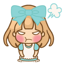 The girl who loves powderblue sticker #5678543