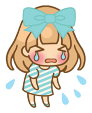 The girl who loves powderblue sticker #5678544