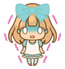 The girl who loves powderblue sticker #5678545