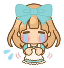 The girl who loves powderblue sticker #5678546