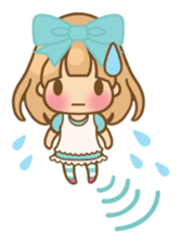 The girl who loves powderblue sticker #5678547