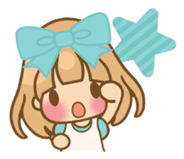 The girl who loves powderblue sticker #5678549