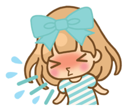 The girl who loves powderblue sticker #5678550