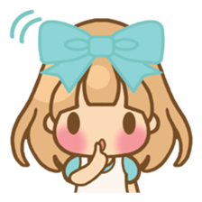 The girl who loves powderblue sticker #5678551