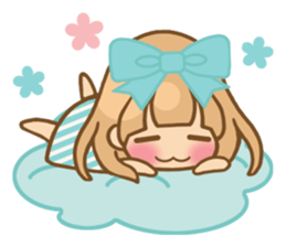 The girl who loves powderblue sticker #5678552