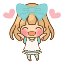 The girl who loves powderblue sticker #5678554