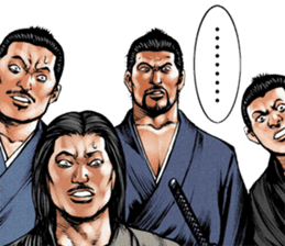 Graphic novel Oedo samurai story sticker #5678999
