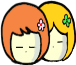 Pretty twin sisters sticker #5679724