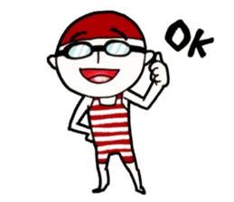 Mizuma-kun of swimmers not swim sticker #5679964