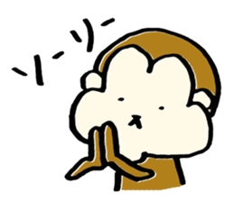 Saruhamu (Monkey with big cheeks) sticker #5680465