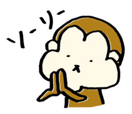 Saruhamu (Monkey with big cheeks) sticker #5680465