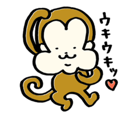 Saruhamu (Monkey with big cheeks) sticker #5680478