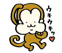 Saruhamu (Monkey with big cheeks) sticker #5680478
