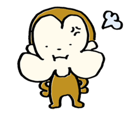 Saruhamu (Monkey with big cheeks) sticker #5680479