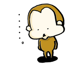Saruhamu (Monkey with big cheeks) sticker #5680482