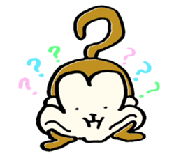 Saruhamu (Monkey with big cheeks) sticker #5680483