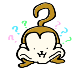 Saruhamu (Monkey with big cheeks) sticker #5680483