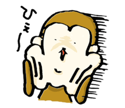 Saruhamu (Monkey with big cheeks) sticker #5680492