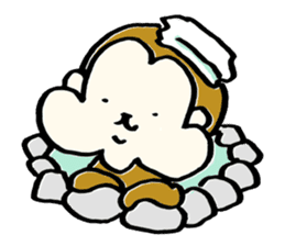 Saruhamu (Monkey with big cheeks) sticker #5680494