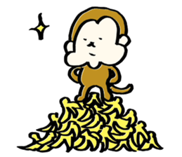 Saruhamu (Monkey with big cheeks) sticker #5680495