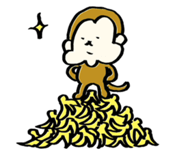 Saruhamu (Monkey with big cheeks) sticker #5680495