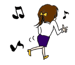 Yumi who is the Queen-bee of the company sticker #5681384