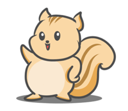 Funny squirrel sticker #5682000