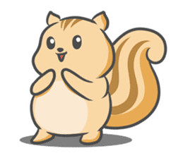 Funny squirrel sticker #5682002