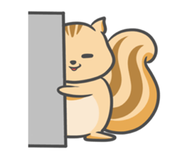 Funny squirrel sticker #5682004