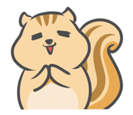Funny squirrel sticker #5682005
