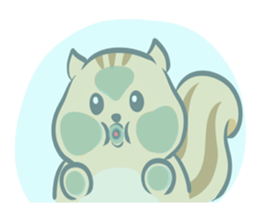 Funny squirrel sticker #5682009