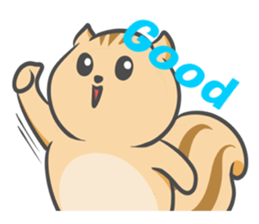 Funny squirrel sticker #5682010