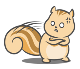 Funny squirrel sticker #5682011