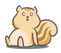 Funny squirrel sticker #5682012