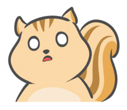 Funny squirrel sticker #5682013