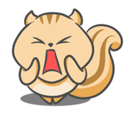 Funny squirrel sticker #5682015